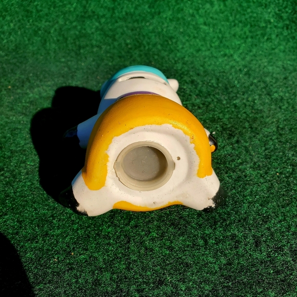 VTG Piggy Bank Hand Painted Smiling Happy Piggy Ceramic 4"x5" Sweatband Towel - Picture 6 of 10